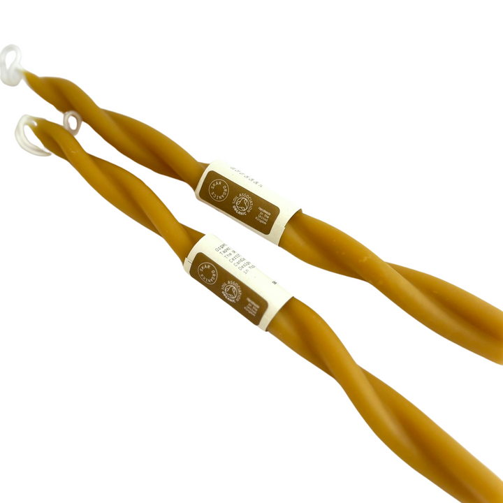Skär Organics Beeswax Twisted Candle 10"- Single