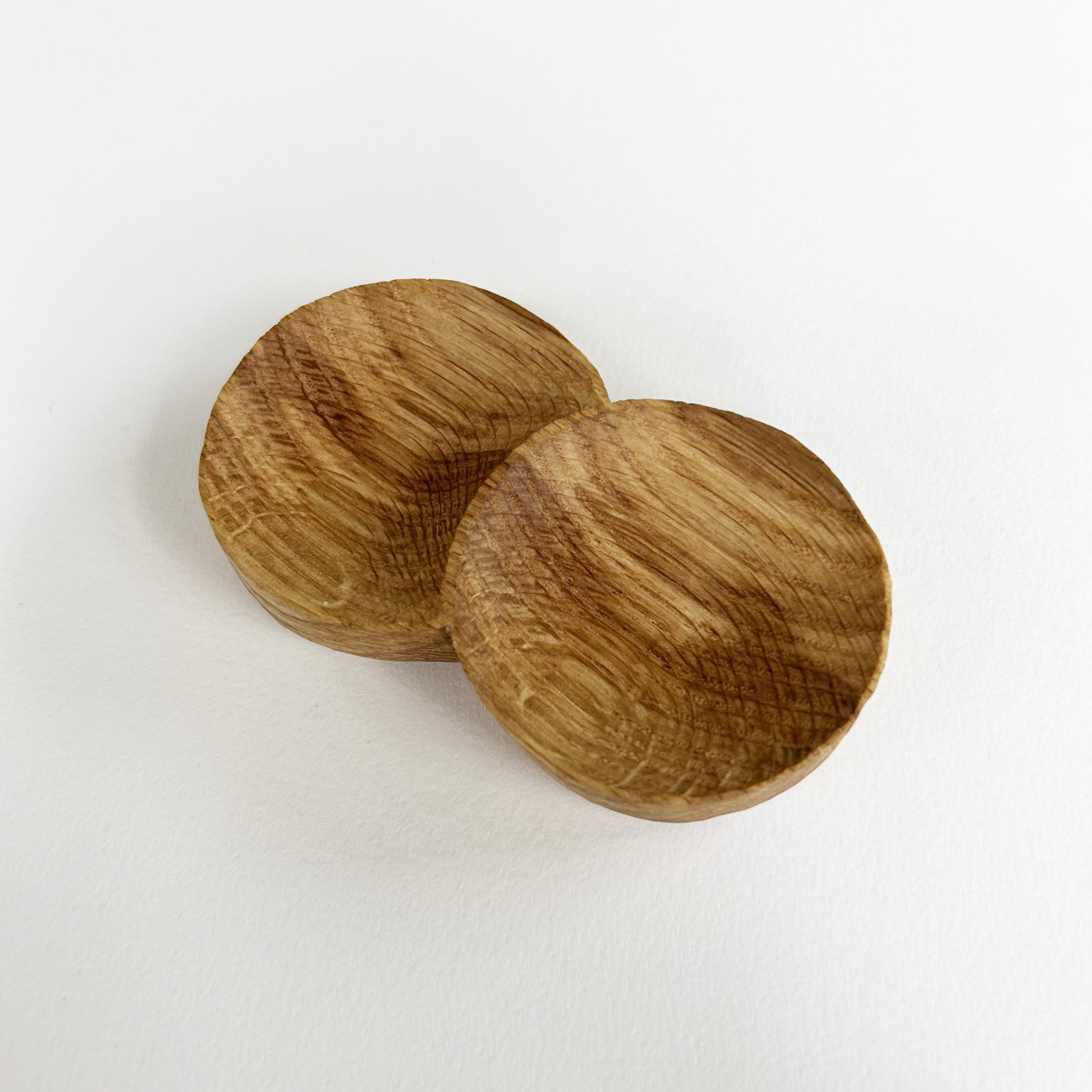 Oak Double Dish