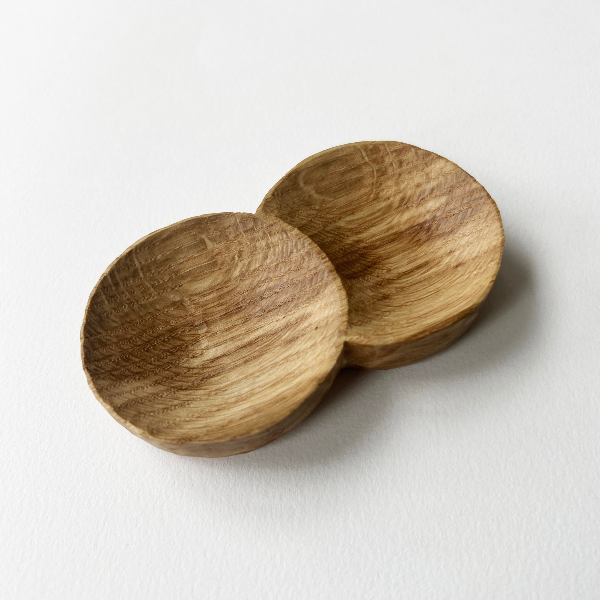 Oak Double Dish