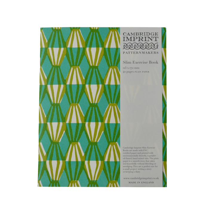 Exercise Book Threadwork Sap Green - Plain