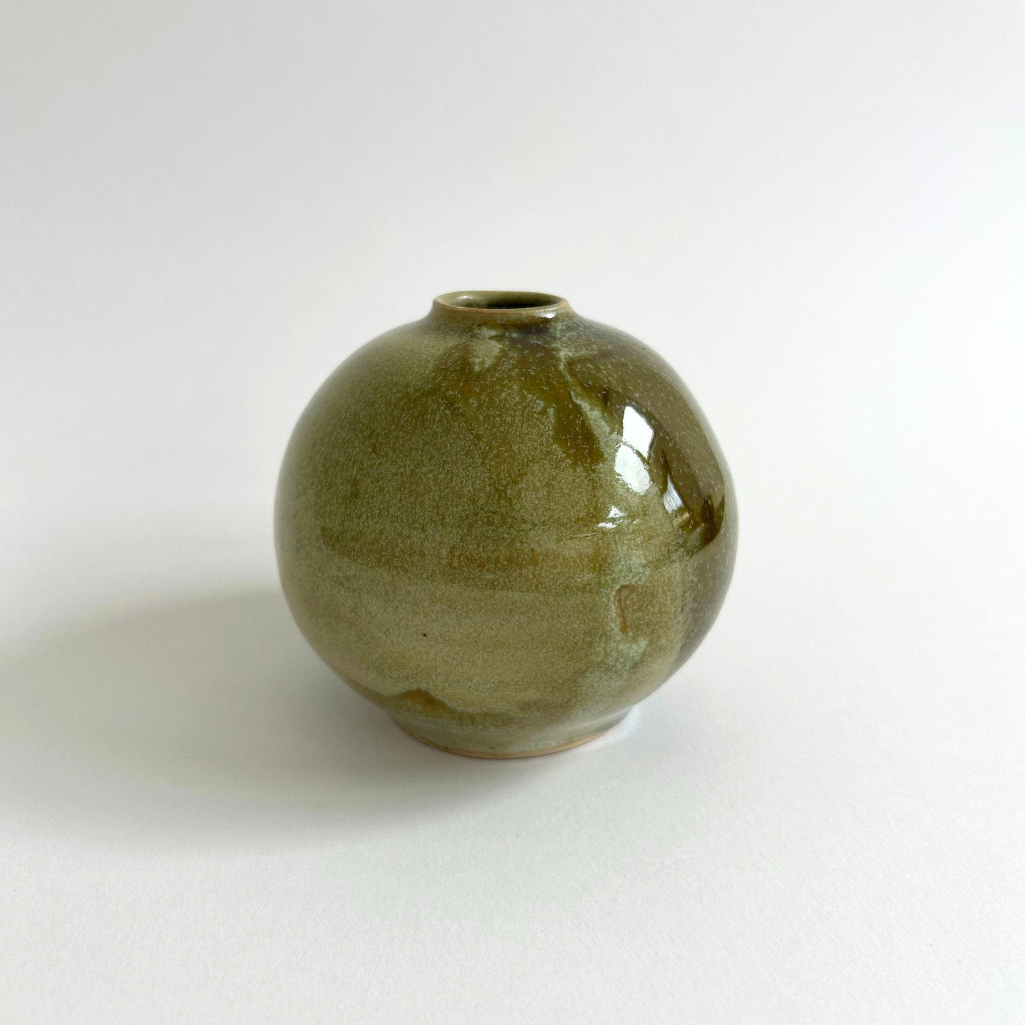 Bud Vase - Green glaze