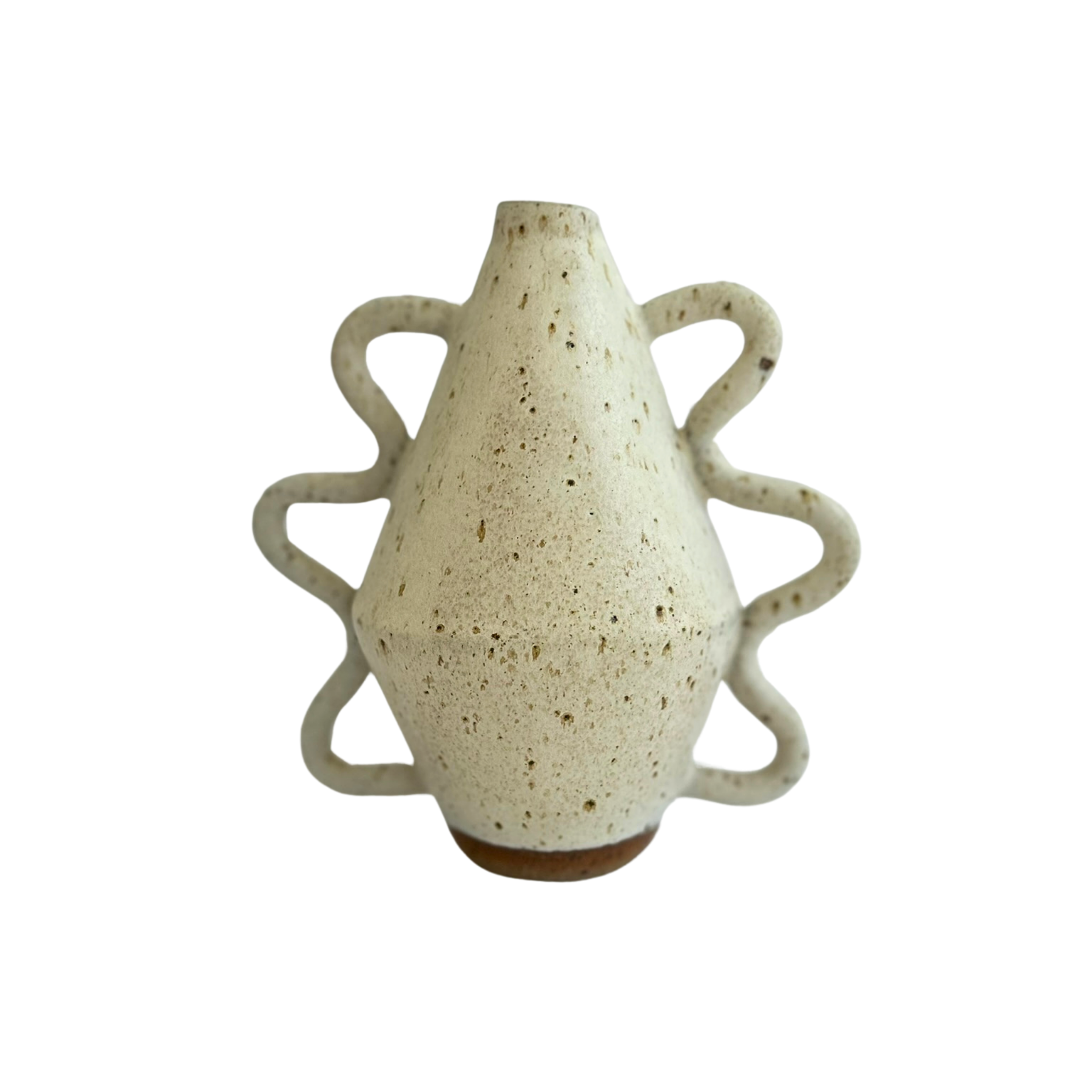 Diamond Bottle Vase with Wiggle Arms