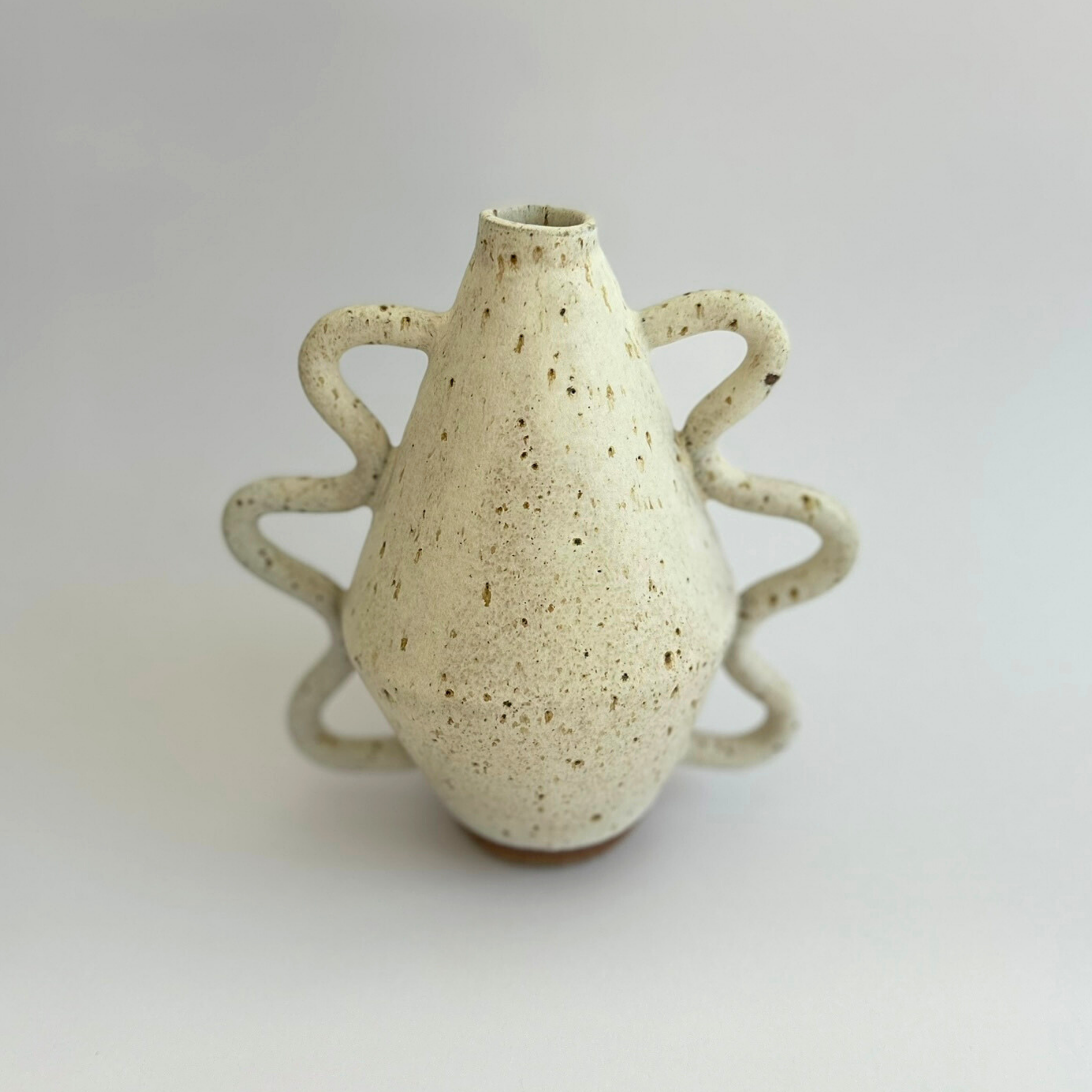 Diamond Bottle Vase with Wiggle Arms