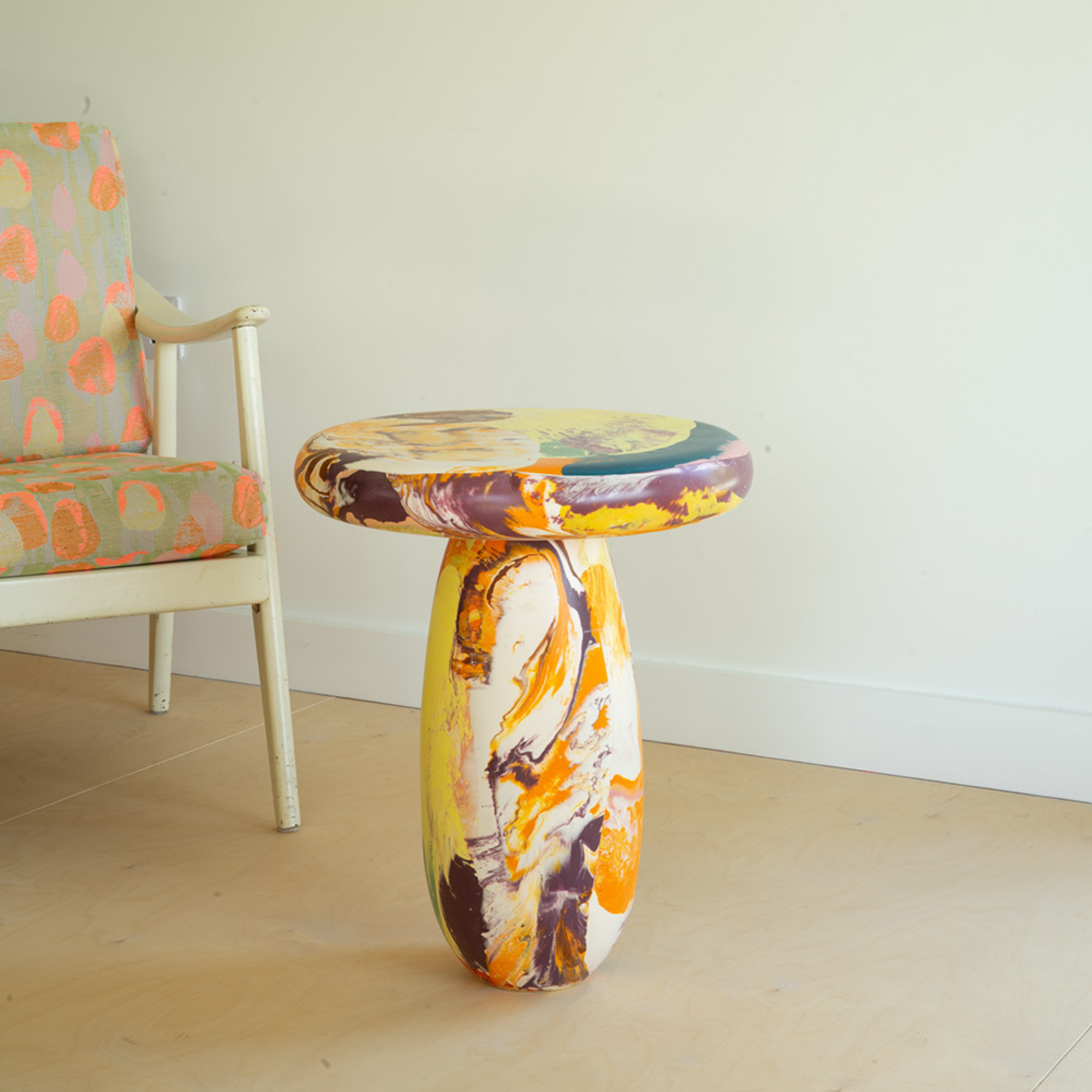 Owlet Table - Multi Orange