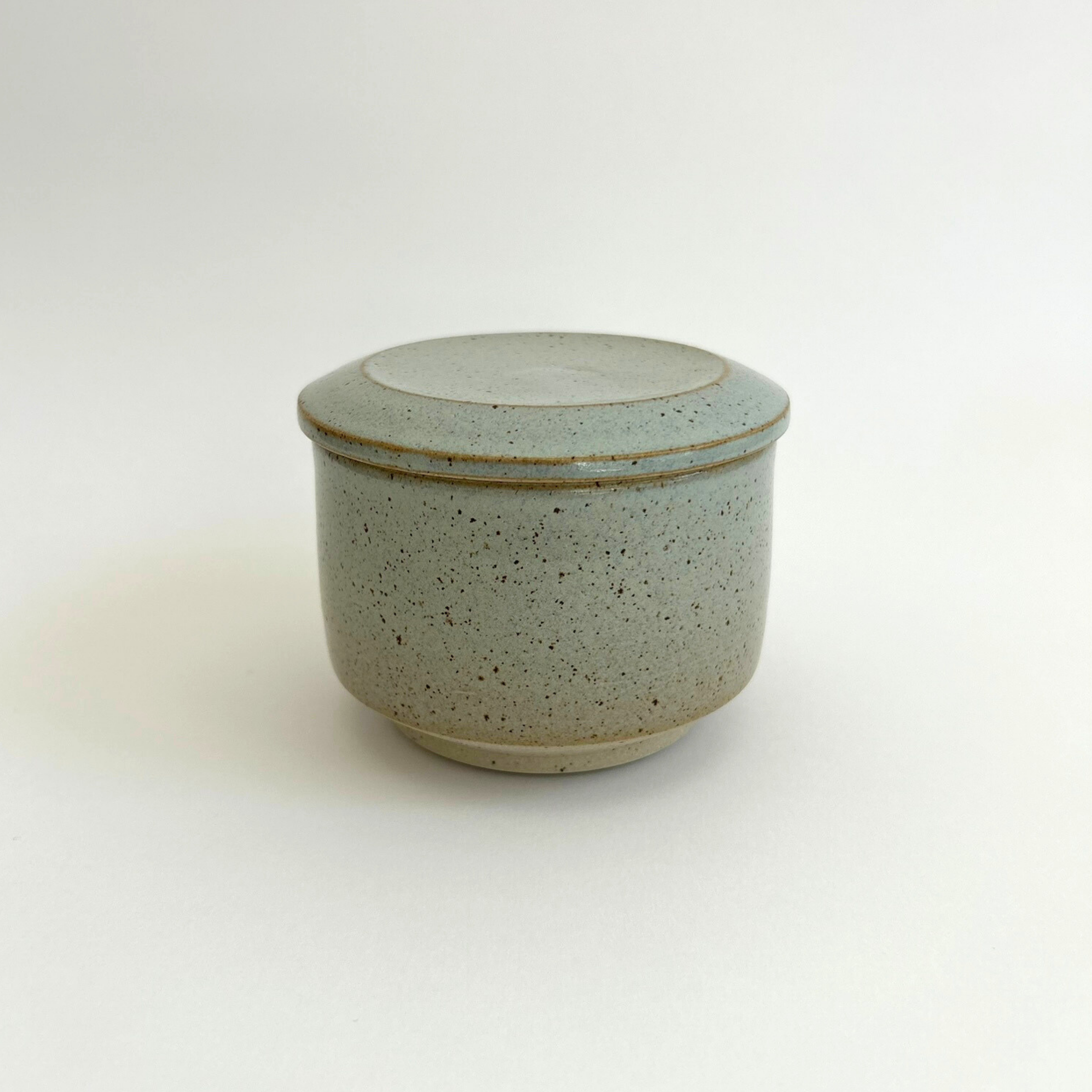 Small Lidded Jar - Flecked Stoneware