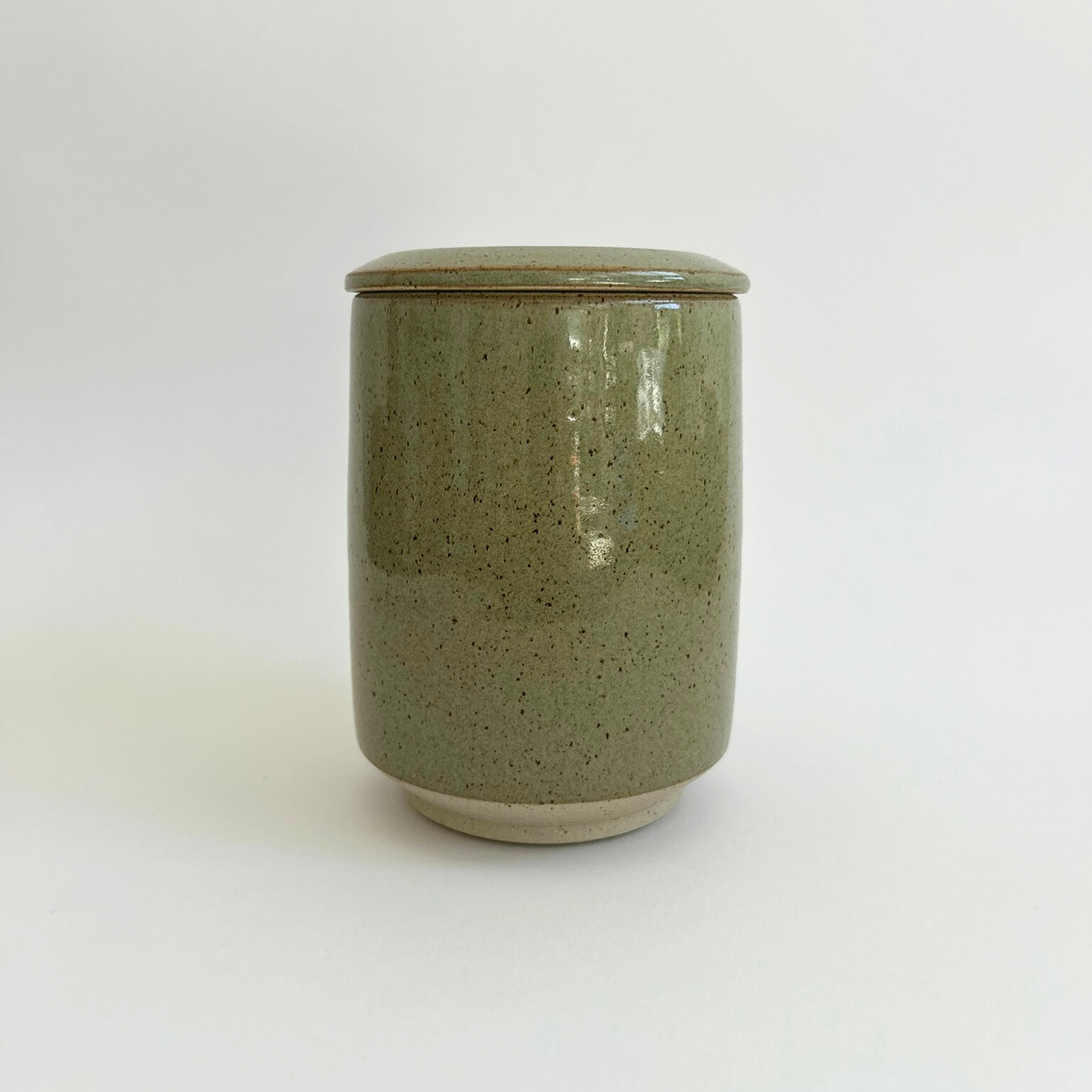 Lidded Jar - Flecked Stoneware