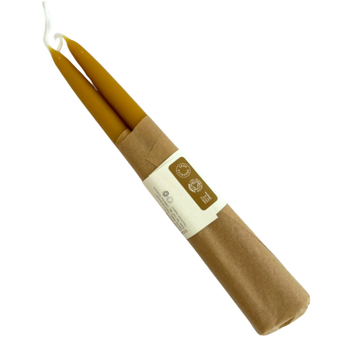 Skär Organics Beeswax Dinner Candles 10"- Set of 2