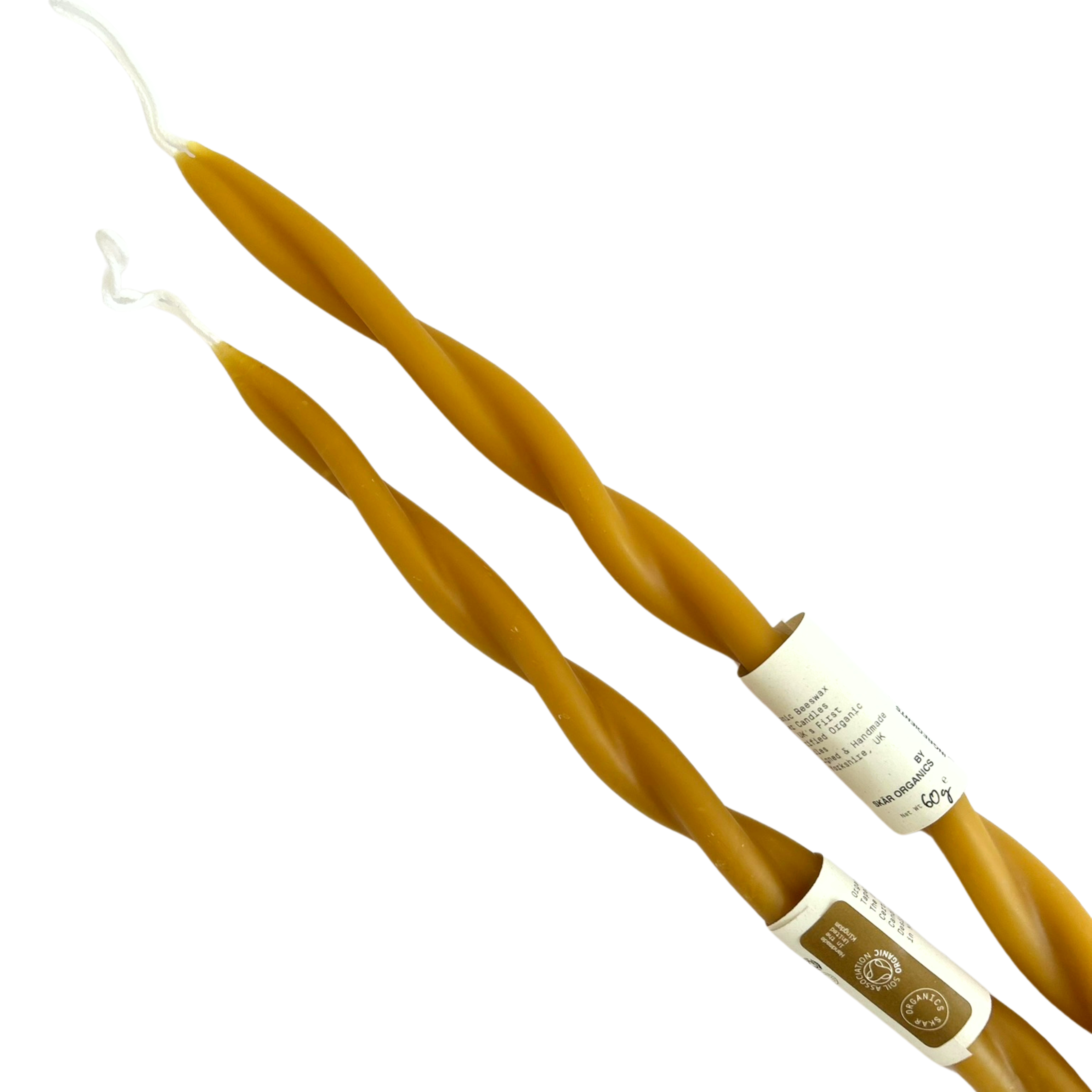 Skär Organics Beeswax Twisted Candle 16"- Single