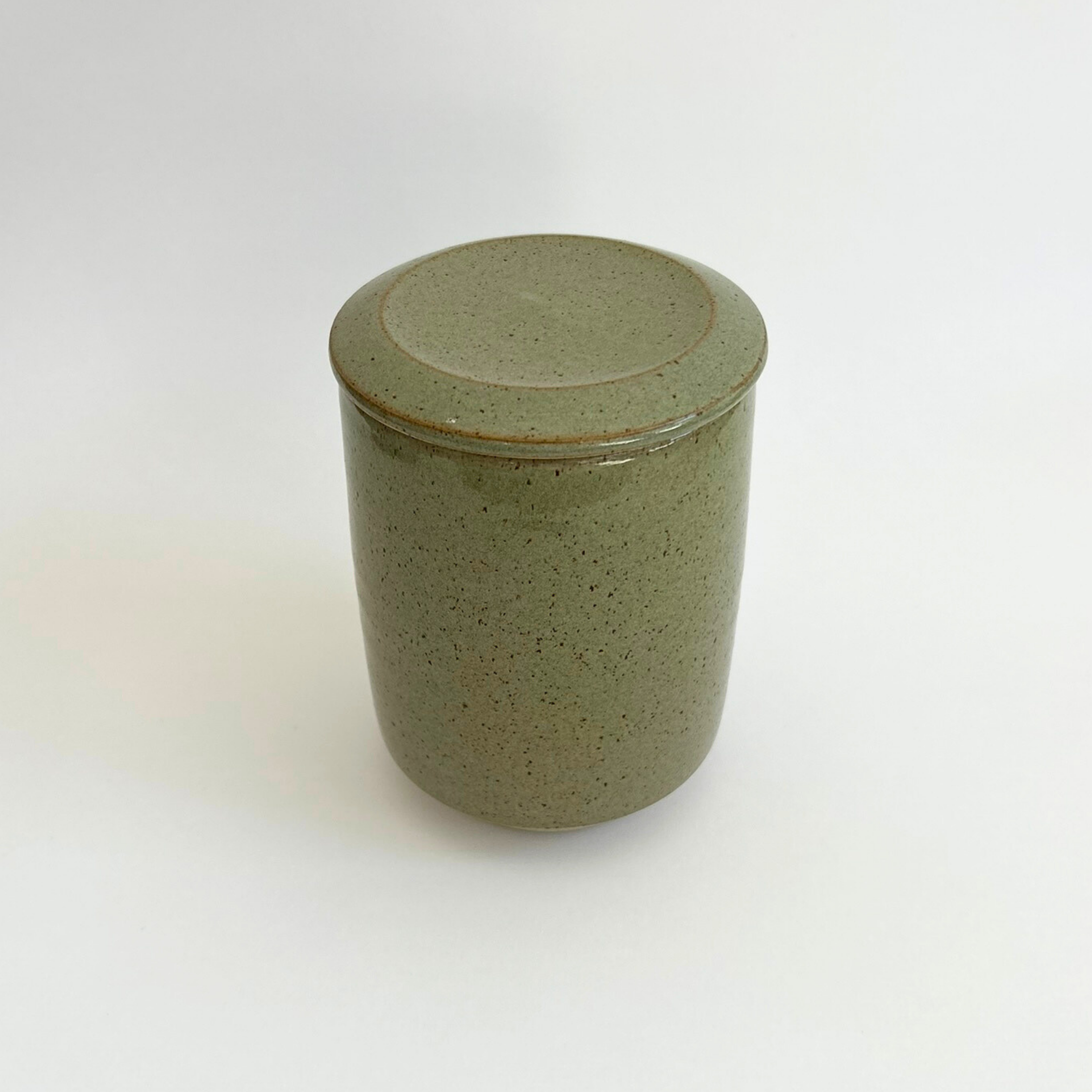 Lidded Jar - Flecked Stoneware
